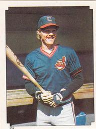 1984 Topps Stickers #252 Pat Tabler Front