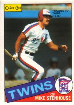 1985 O-Pee-Chee #282 Mike Stenhouse Front