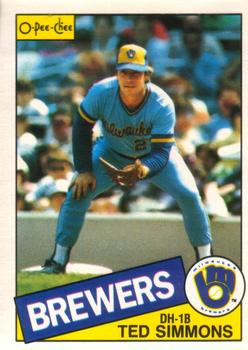 1985 O-Pee-Chee #318 Ted Simmons Front