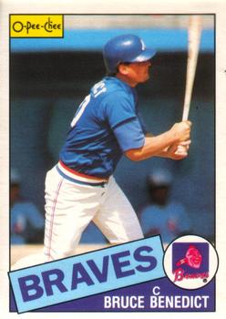 1985 O-Pee-Chee #335 Bruce Benedict Front