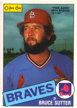1985 O-Pee-Chee #370 Bruce Sutter Front