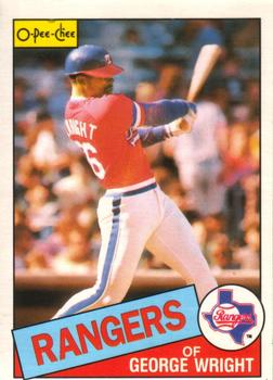 1985 O-Pee-Chee #387 George Wright Front