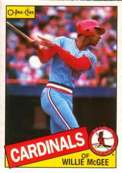 1985 O-Pee-Chee #57 Willie McGee Front