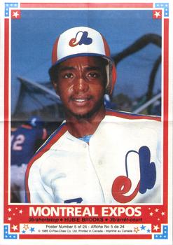 1985 O-Pee-Chee - Posters #5 Hubie Brooks Front