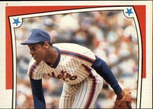 1985 O-Pee-Chee Stickers #3 Dwight Gooden Front