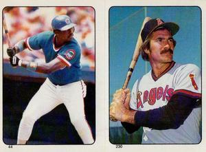 1985 O-Pee-Chee Stickers #44 / 230 Gary Matthews / Bobby Grich Front