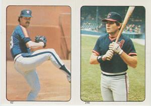 1985 O-Pee-Chee Stickers #63 / 249 Dickie Thon / George Vukovich Front