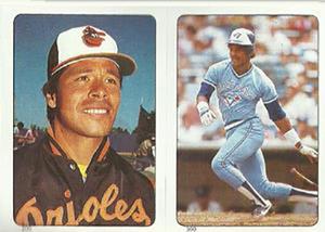 1985 O-Pee-Chee Stickers #200 / 360 Tippy Martinez / George Bell Front