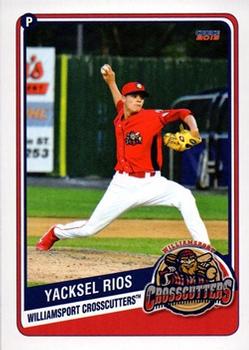 2013 Choice Williamsport Crosscutters #26 Yacksel Rios Front