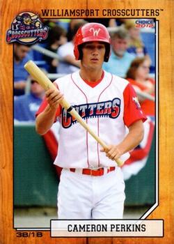 2012 Choice Williamsport Crosscutters #21 Cameron Perkins Front