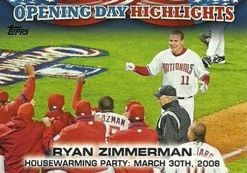2013 Topps Opening Day - Highlights #ODH-1 Ryan Zimmerman Front