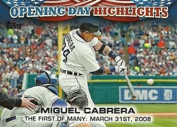 2013 Topps Opening Day - Highlights #ODH-2 Miguel Cabrera Front