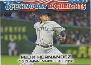 2013 Topps Opening Day - Highlights #ODH-3 Felix Hernandez Front