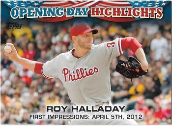2013 Topps Opening Day - Highlights #ODH-8 Roy Halladay Front