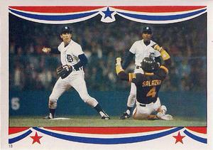 1985 Topps Stickers #18 1984 World Series Front