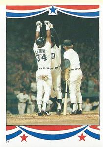 1985 Topps Stickers #21 1984 World Series Front