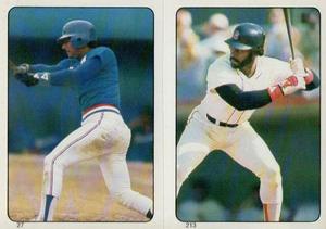 1985 Topps Stickers #27 / 213 Rafael Ramirez / Mike Easler Front