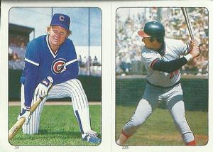 1985 Topps Stickers #39 / 225 Keith Moreland / Fred Lynn Front