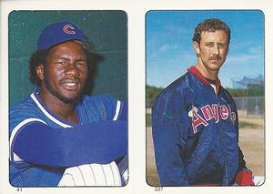 1985 Topps Stickers #41 / 227 Lee Smith / Mike Witt Front