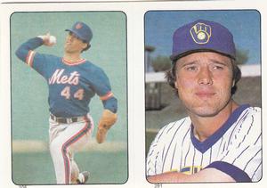 1985 Topps Stickers #105 / 291 Ron Darling / Rick Manning Front
