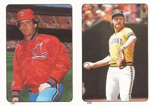 1985 Topps Stickers #144 / 330 Neil Allen / Carney Lansford Front
