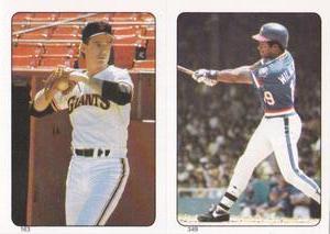 1985 Topps Stickers #163 / 349 Mike Krukow / Curt Wilkerson Front