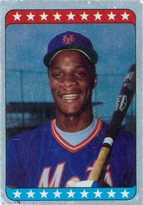 1985 Topps Stickers #179 Darryl Strawberry Front