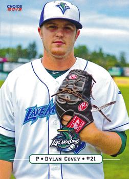 2013 Choice Vermont Lake Monsters #7 Dylan Covey Front