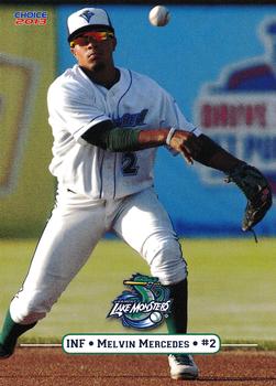 2013 Choice Vermont Lake Monsters #18 Melvin Mercedes Front