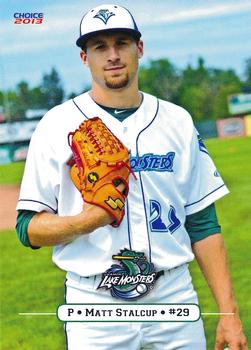 2013 Choice Vermont Lake Monsters #27 Matt Stalcup Front
