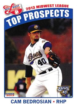 2013 Choice Midwest League Top Prospects #05 Cam Bedrosian Front