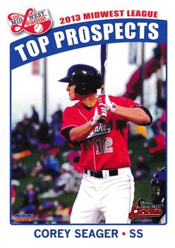 2013 Choice Midwest League Top Prospects #15 Corey Seager Front