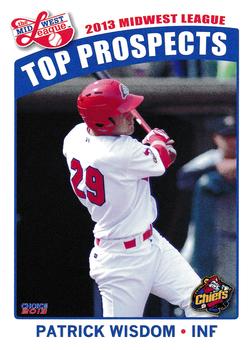 2013 Choice Midwest League Top Prospects #24 Patrick Wisdom Front