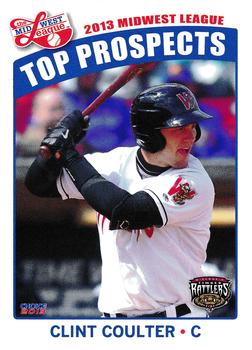 2013 Choice Midwest League Top Prospects #31 Clint Coulter Front