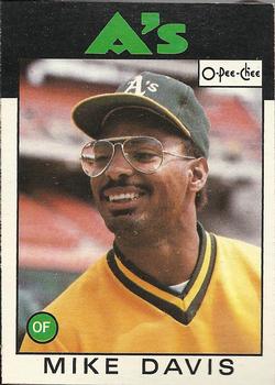 1986 O-Pee-Chee #165 Mike Davis Front