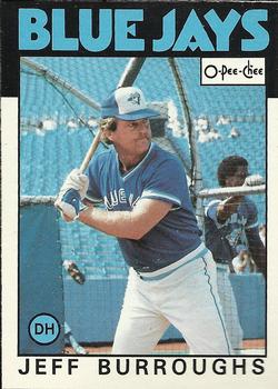 1986 O-Pee-Chee #168 Jeff Burroughs Front