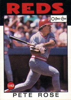 1986 O-Pee-Chee #1 Pete Rose Front