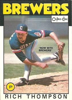 1986 O-Pee-Chee #242 Rich Thompson Front