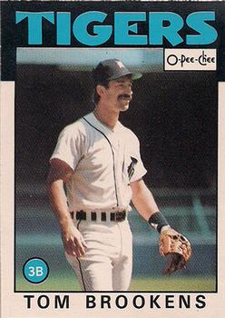 1986 O-Pee-Chee #286 Tom Brookens Front