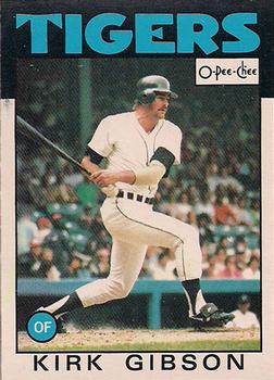 1986 O-Pee-Chee #295 Kirk Gibson Front
