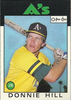 1986 O-Pee-Chee #310 Donnie Hill Front
