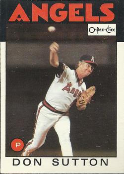 1986 O-Pee-Chee #335 Don Sutton Front