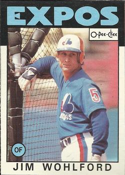 1986 O-Pee-Chee #344 Jim Wohlford Front