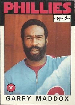1986 O-Pee-Chee #362 Garry Maddox Front