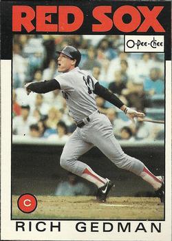 1986 O-Pee-Chee #375 Rich Gedman Front