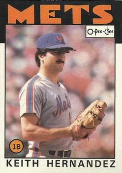 1986 O-Pee-Chee #252 Keith Hernandez Front