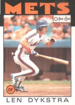  Baseball MLB 1989 Score #84 Lenny Dykstra Mets : Collectibles &  Fine Art
