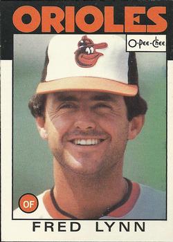 1986 O-Pee-Chee #55 Fred Lynn Front