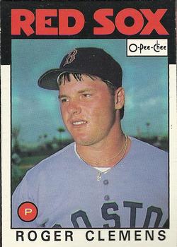 1986 O-Pee-Chee #98 Roger Clemens Front