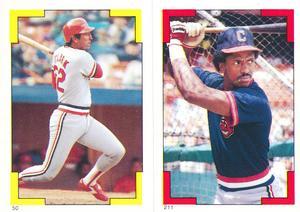 1986 O-Pee-Chee Stickers #50 / 211 Jack Clark / Julio Franco Front